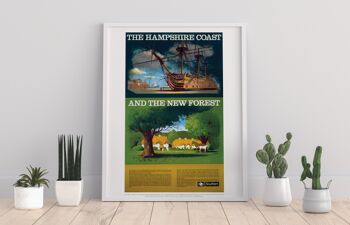 Côte du Hampshire et la New Forest - Impression artistique Premium