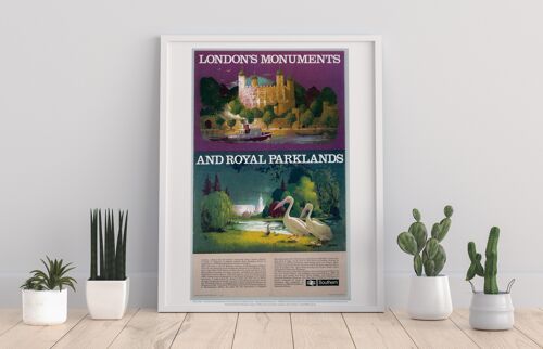 London's Monuments And Royal Parklands - Premium Art Print