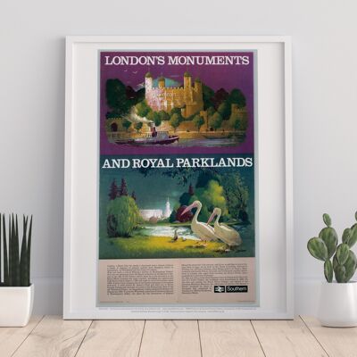 London's Monuments And Royal Parklands - Premium Art Print