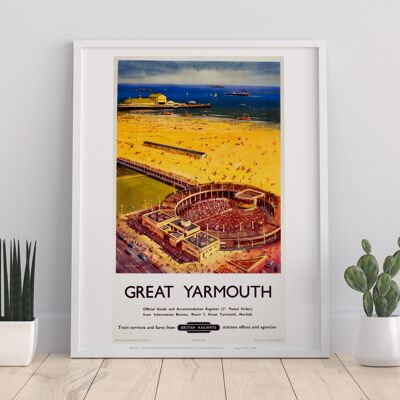 Great Yarmouth British Railways - 11X14” Premium Art Print