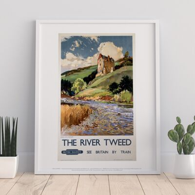 The River Tweed, Neidpath Castle, Peeblesshire - Art Print