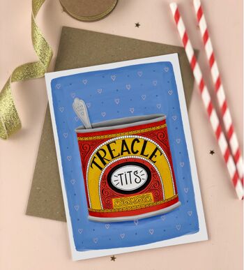 Carte de Saint-Valentin Treacle Tits