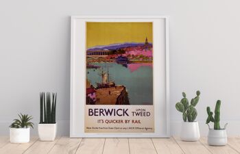 Berwick Upon Tweed - C'est plus rapide en train - Impression artistique