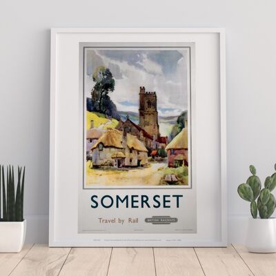 Somerset, Travel By Rail - 11X14” Premium Art Print