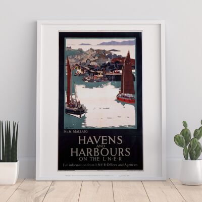 Havens And Harbours No 6 Mallaig - 11X14” Premium Art Print