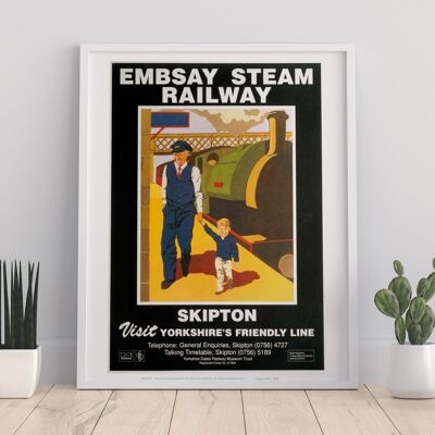 Embsay Steam Railway - Skipton - 11X14” Premium Art Print
