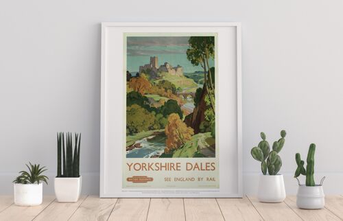 Yorkshire Dales, See England By Rail - Premium Art Print