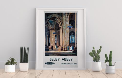 Selby Abbey, Abbot Hug's Pillar - 11X14” Premium Art Print