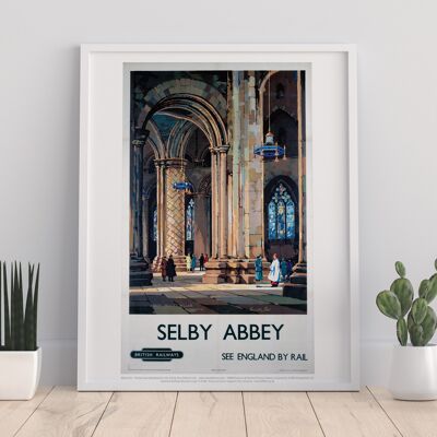 Selby Abbey, Abbot Hug's Pillar - 11X14” Premium Art Print