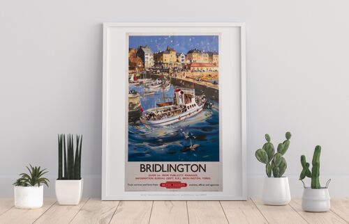 Bridlington Port From The Sea - 11X14” Premium Art Print