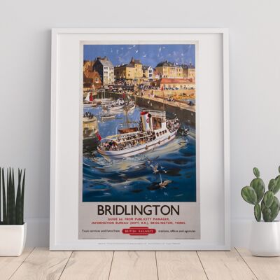 Bridlington Port From The Sea - 11X14” Premium Art Print