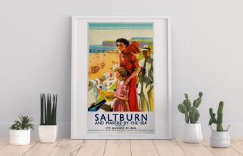 Saltburn et Marske au bord de la mer, Yorkshire - Impression artistique