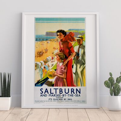 Saltburn And Marske By The Sea, Yorkshire - Art Print