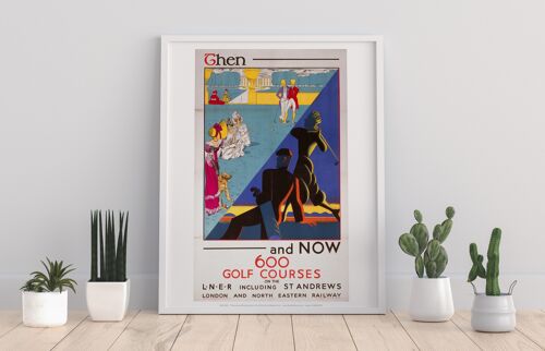 St Andrews, Then And Now - 11X14” Premium Art Print