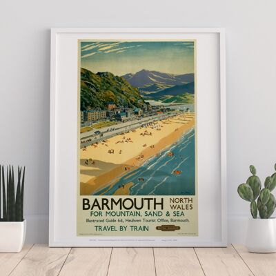 Barmouth For Mountain, Sand And Sea - North Wales Art Print