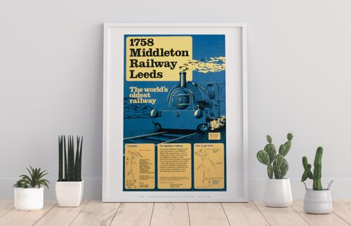 1758 Middleton Railway Leeds -World Oldest Railway Art Print