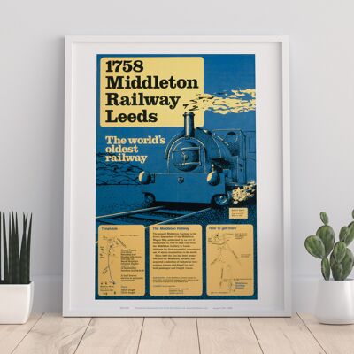 1758 Middleton Railway Leeds -World Oldest Railway Art Print