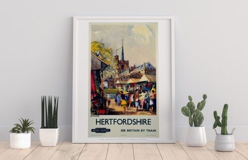 Hitchin, Hertfordshire - See Britain By Train - Art Print