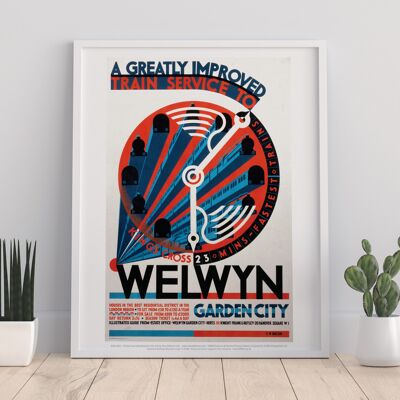 Train Service To Welwyn, Garden City - Premium Art Print