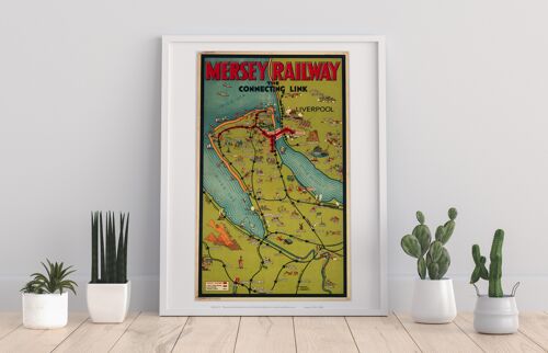 Mersey Railway, The Connecting Link - Premium Art Print
