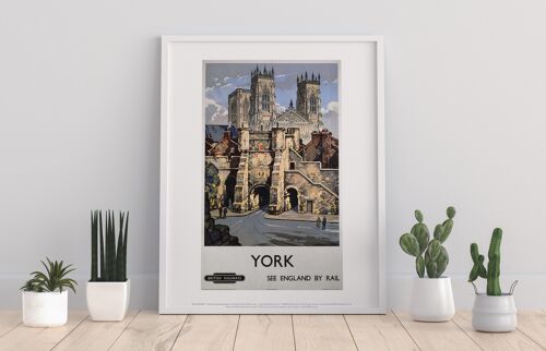 York, See England By Rail - 11X14” Premium Art Print