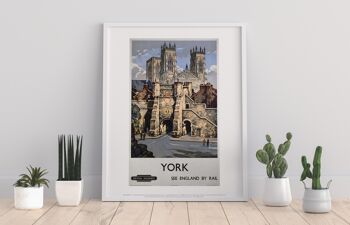 York, voir l'Angleterre en train - 11X14" Premium Art Print