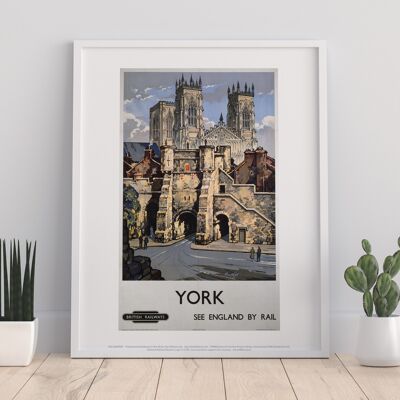 York, See England By Rail - 11X14” Premium Art Print
