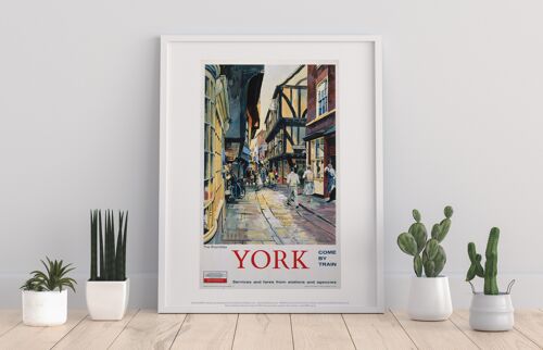 York, Come By Train - 11X14” Premium Art Print