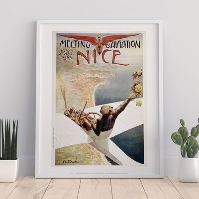 Meeting D'Aviation, Nice - 11X14” Premium Art Print