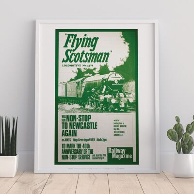 Flying Scotsman Locomotive - 11X14” Premium Art Print