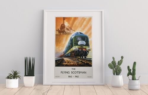 Flying Scotsman - Train In Air - 11X14” Premium Art Print