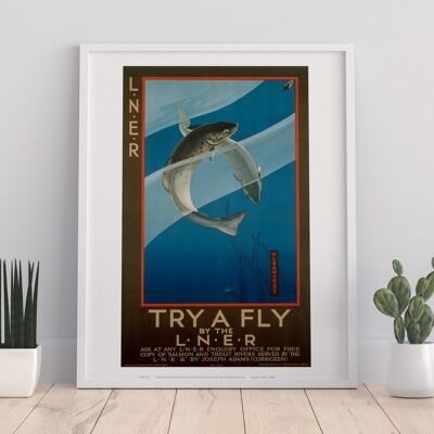 Try A Fly - 11X14” Premium Art Print