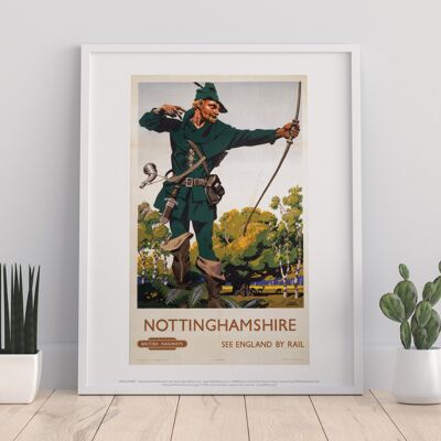 Nottinghamshire - 11X14” Premium Art Print