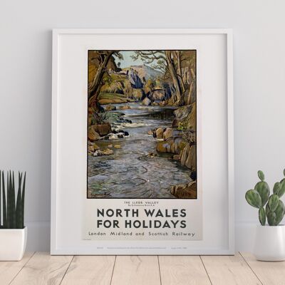 The Lledr Valley, North Wales - 11X14” Premium Art Print