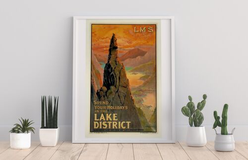 Spend Your Holidays In The Lake District - 11X14” Art Print