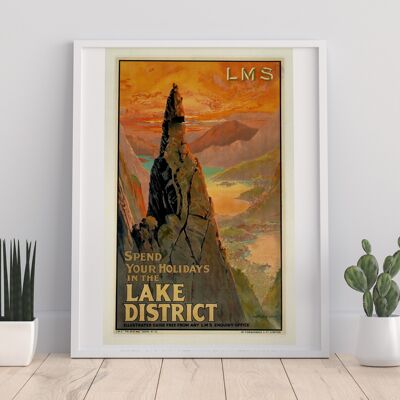 Spend Your Holidays In The Lake District - 11X14” Art Print