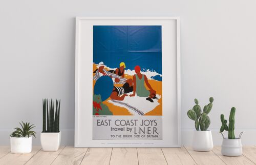 East Coast Joys No 2 Sun-Bathing - 11X14” Premium Art Print