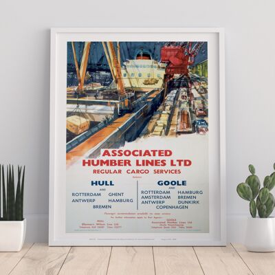 Associated Humber Lines Ltd Hull And Goole - Art Print