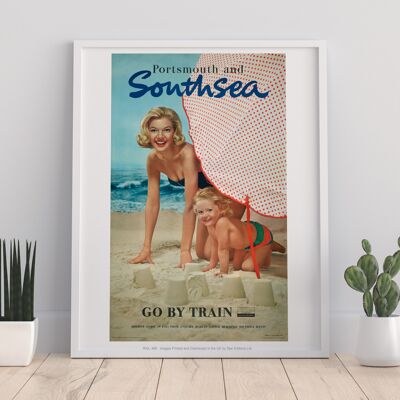 Portsmouth And Southsea, Go By Train - Premium Art Print