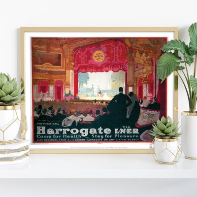 Harrogate - The Royal Hall - 11X14” Premium Art Print