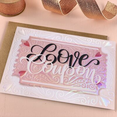 Love Coupon valentines and love card