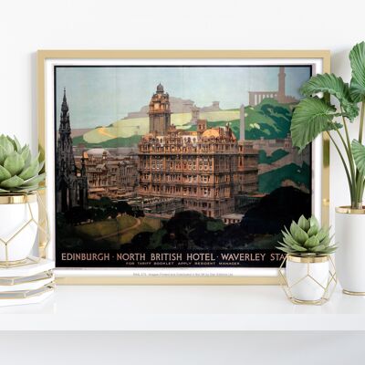 North British Hotel, Edinburgh - 11X14” Premium Art Print