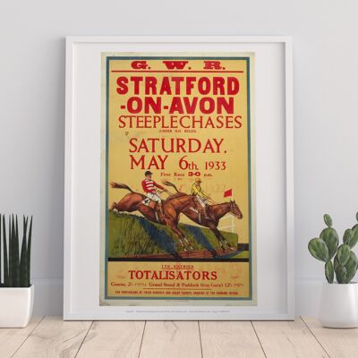 Stratford-Upon-Avon - Steeplechases Race 1933 - Art Print