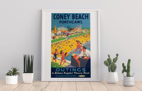 Outings To Britain's Brightest Pleasure Beach Art Print