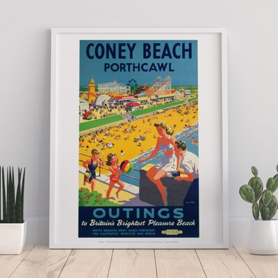 Outings To Britain's Brightest Pleasure Beach Art Print
