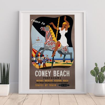 Britain's Brightest Pleasure Beach - Carousel Art Print