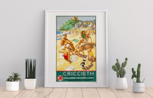 Criccieth - Caernarvonshire Resort Facing South Art Print