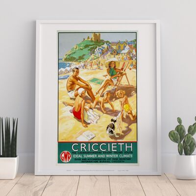 Criccieth - Caernarvonshire Resort Facing South Art Print