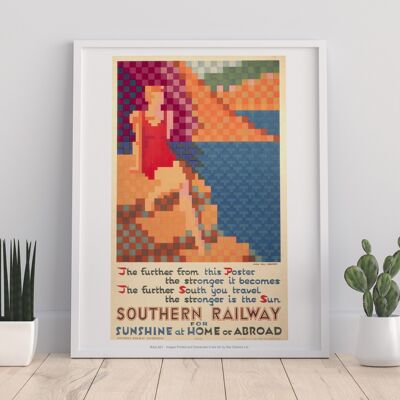 Southern Railway For Sunshine At Home Or Abroad Art Print