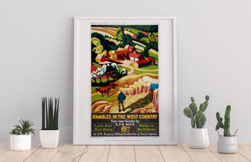 Rambles In The West Country - 11X14” Premium Art Print